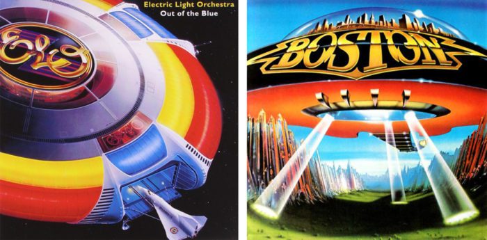 Elo's Out of the Blue and Boston's 1976 debut album were both inspirations for the kid of sci-fi airbrush art seen on Life in 24 Frames' 2017 album CTRL+Z