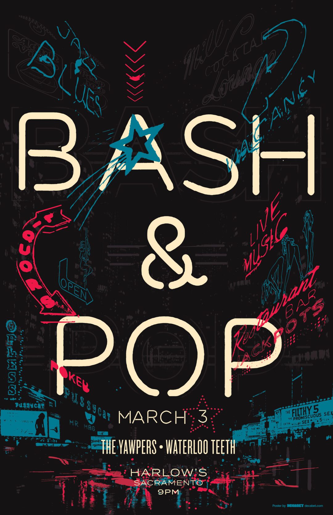 Bash and Pop Poster Sacramento 2017