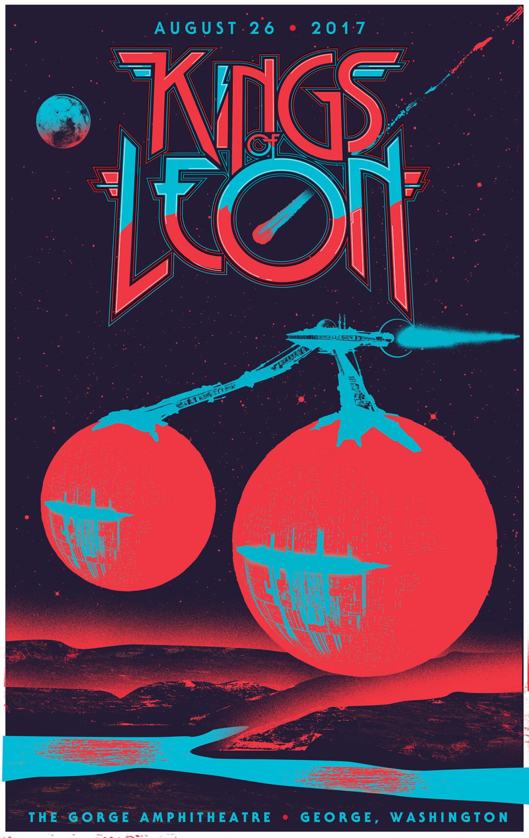 Kings of Leon Poster Gorge 2017