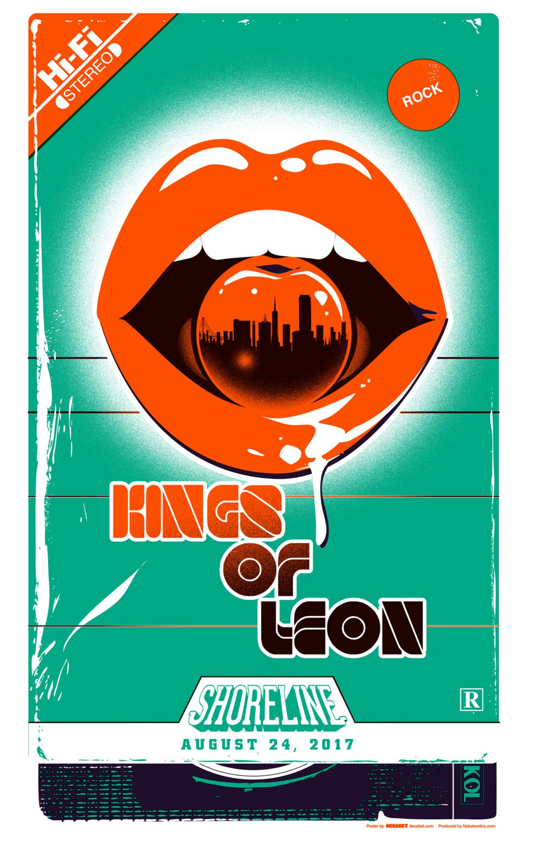 Kings of Leon Poster San Francisco 2017