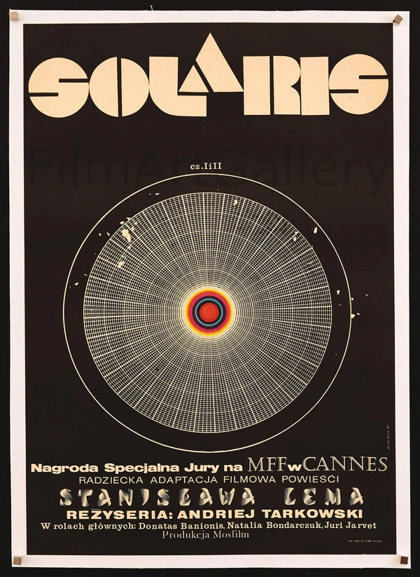 The poster for 1972’s Solaris, directed by Andrei Tarkovsky.