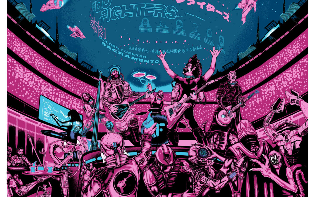 Foo Fighters Poster Sacramento 2021