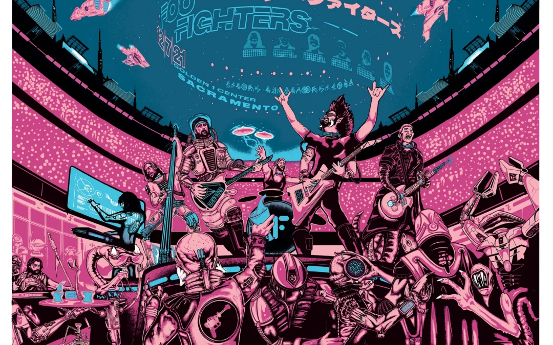Foo Fighters Poster Sacramento 2021