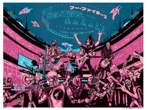 Foo Fighters Poster Sacramento 2021