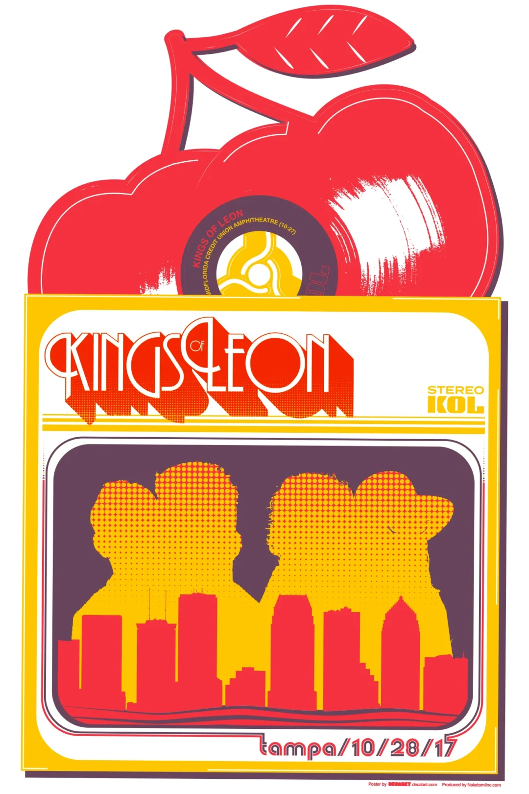Kings of Leon Poster Tampa 2017