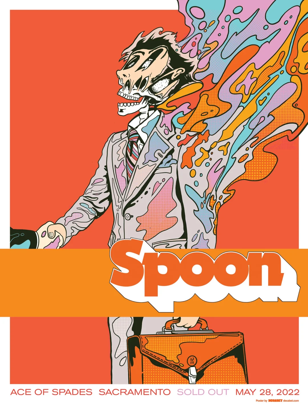 Spoon Bottlerock Night Show Poster Sacramento 2022