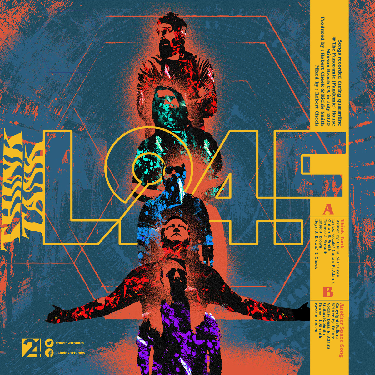 Life in 24 Frames Think Tank EP back cover designed by Jason Malmberg at Decabet