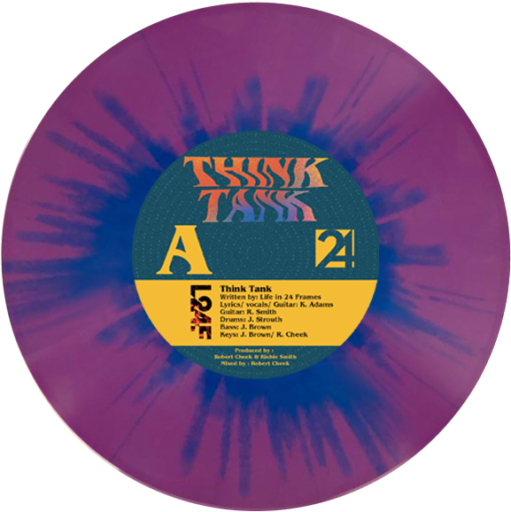 Life in 24 Frames Think Tank splatter vinyl record designed by Jason Malmberg at Decabet
